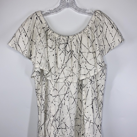 Chelsea & Theodore Linen Blend Off Shoulder Dress NWT XL - Picture 2 of 12